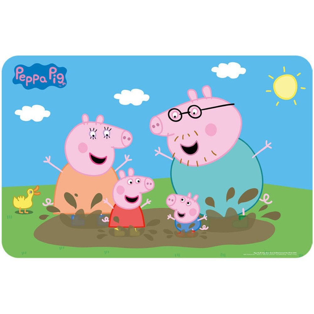 Peppa Pig Tischdecke Peppa Wutz Mud Bath Tischset 43x28 cm (1-tlg) günstig online kaufen