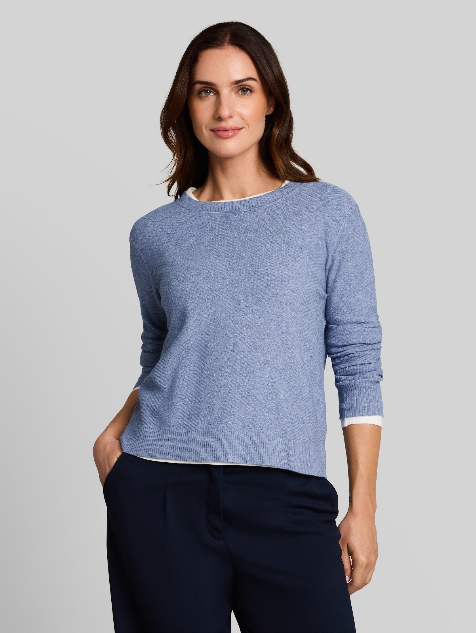 TOM TAILOR Strickpullover Pullover & Strickjacken Strickpullover in Melange-Optik
