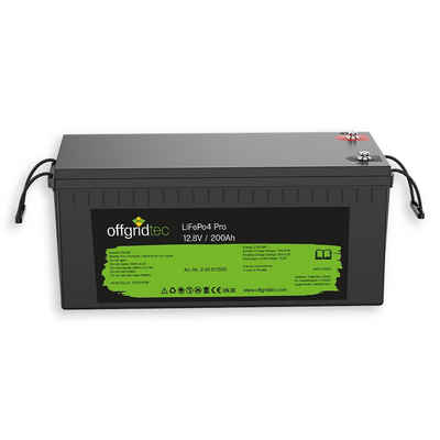 offgridtec Offgridtec 12/200 LiFePo4 Pro 200Ah 2560Wh Lithiumbatterie 12,8V Batterie