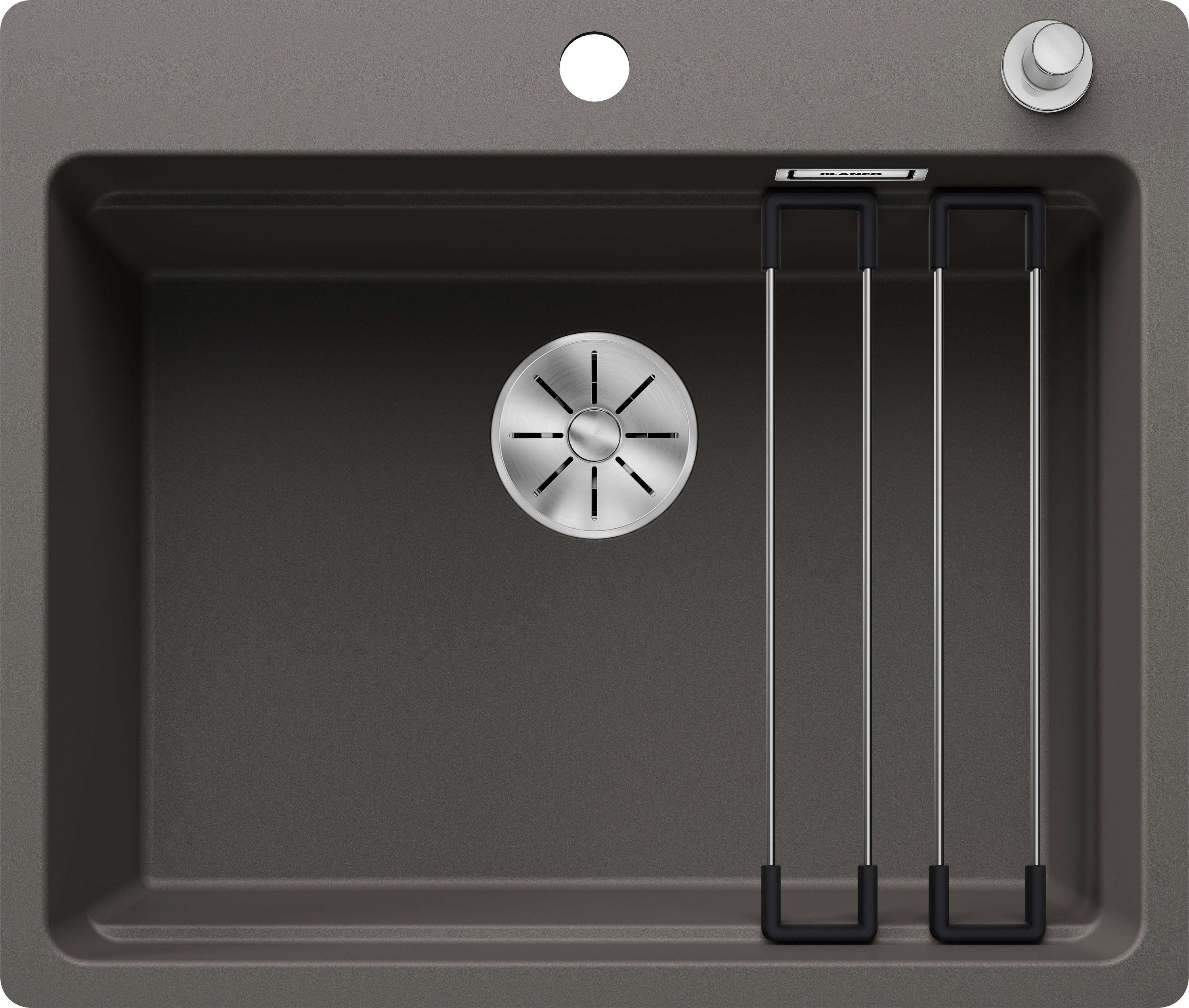 Einbauspüle ETAGON 6-F Einbauspüle SILGRANIT vulkangrau ab 60 cm Excenter