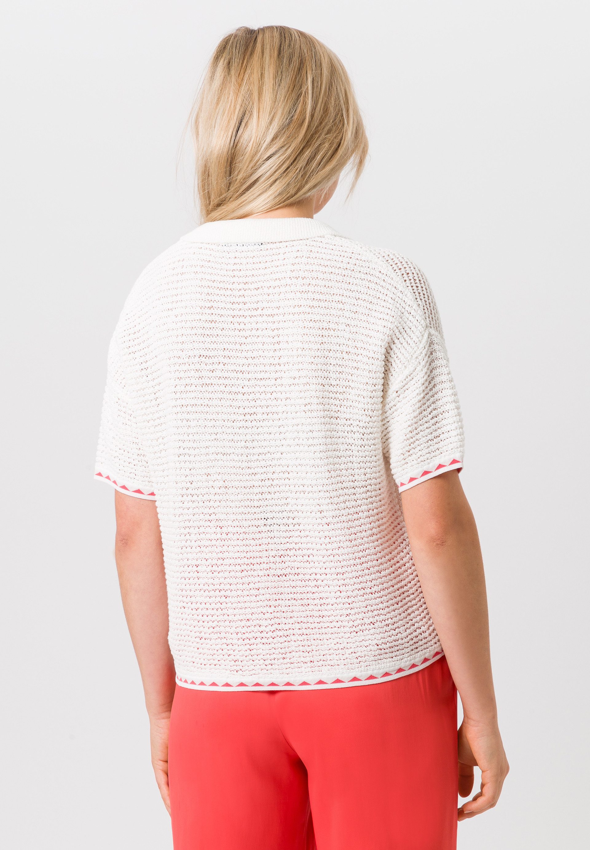 TUZZI Strickpullover mit kontrastierenden Abschlüssen