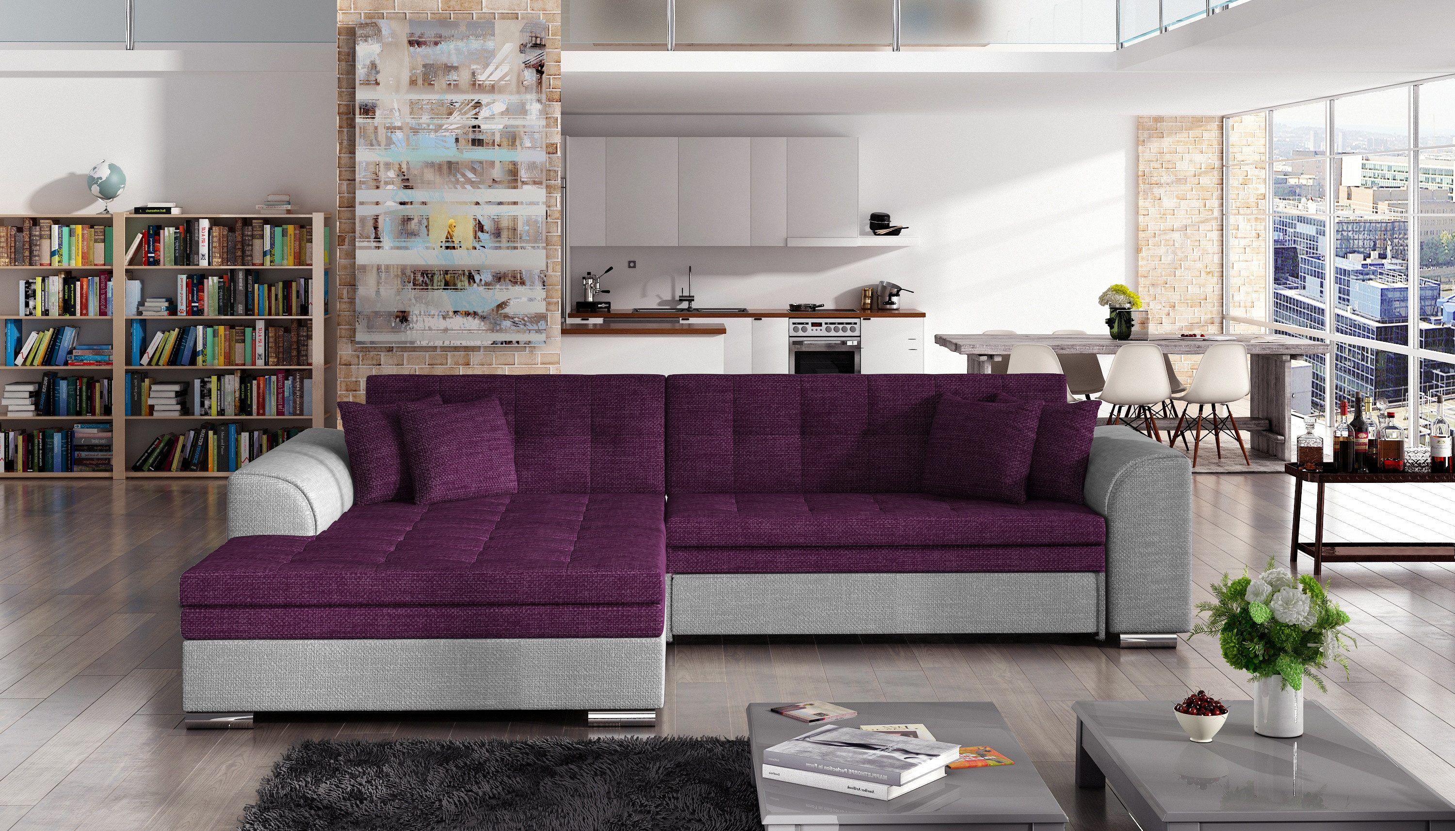 Weinrot | Korpus: Blaugrau