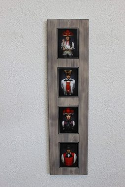 JOKA international Dekoobjekt Black Forest Schwarzwaldbilder "Tamara" auf Holz, 80x20x1,5 cm, Design trifft Geschichte, eine perfekte Kombination aus modern und rustikal (Orginale von Sebastian Wehrle)