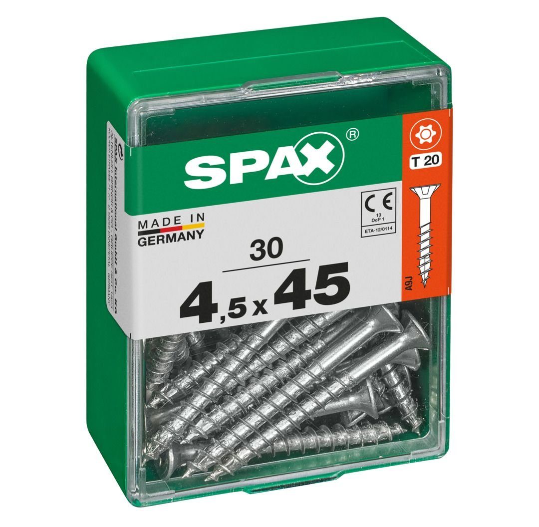 30 45 TX Spax 4.5 x - Universalschrauben Holzbauschraube 20 SPAX mm