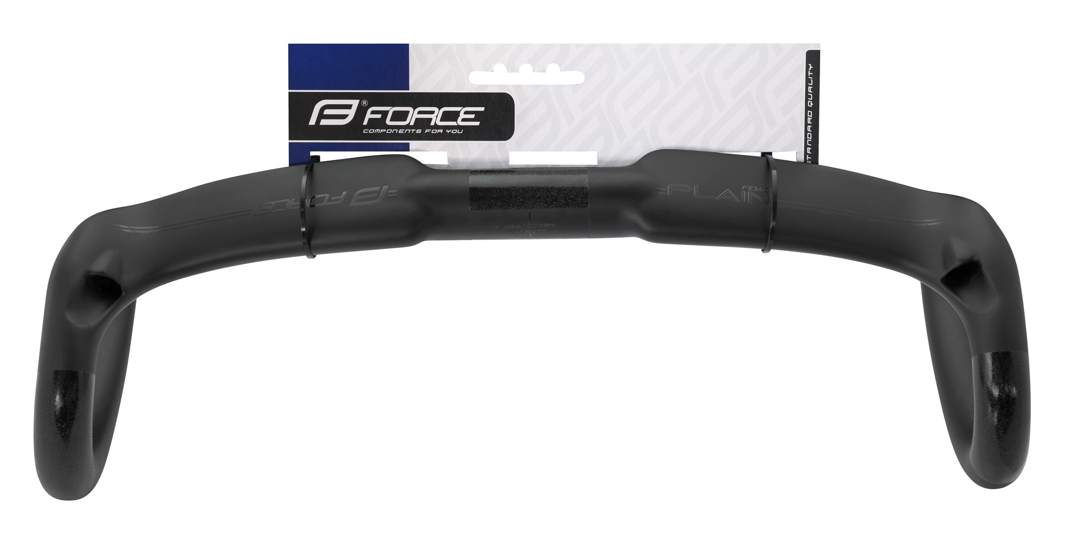 handlebars FORCE PLAIN 31 FORCE mm carbon schwarz 8/420 ROAD Fahrradlenker