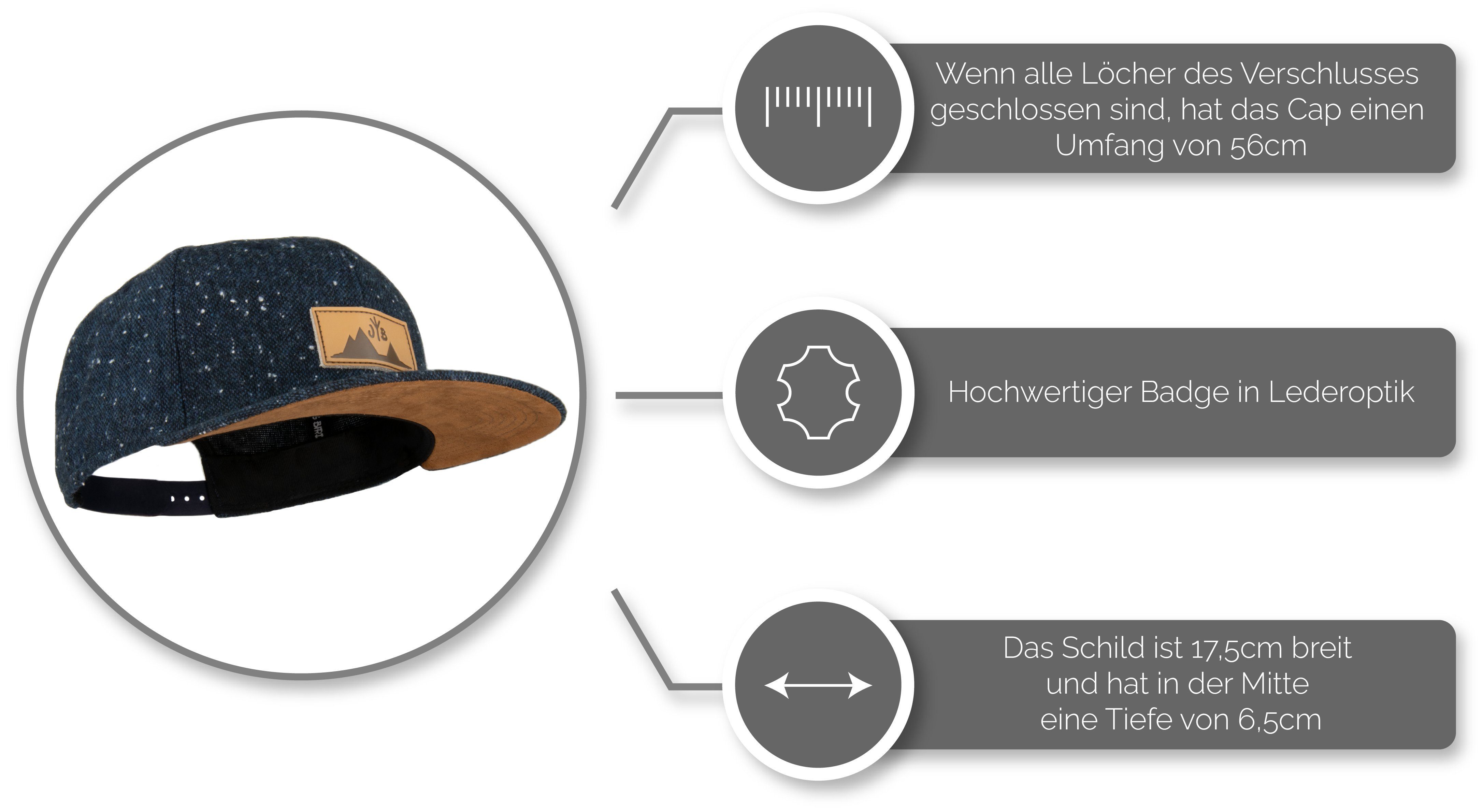 Jumping Bird Snapback Cap Meliert