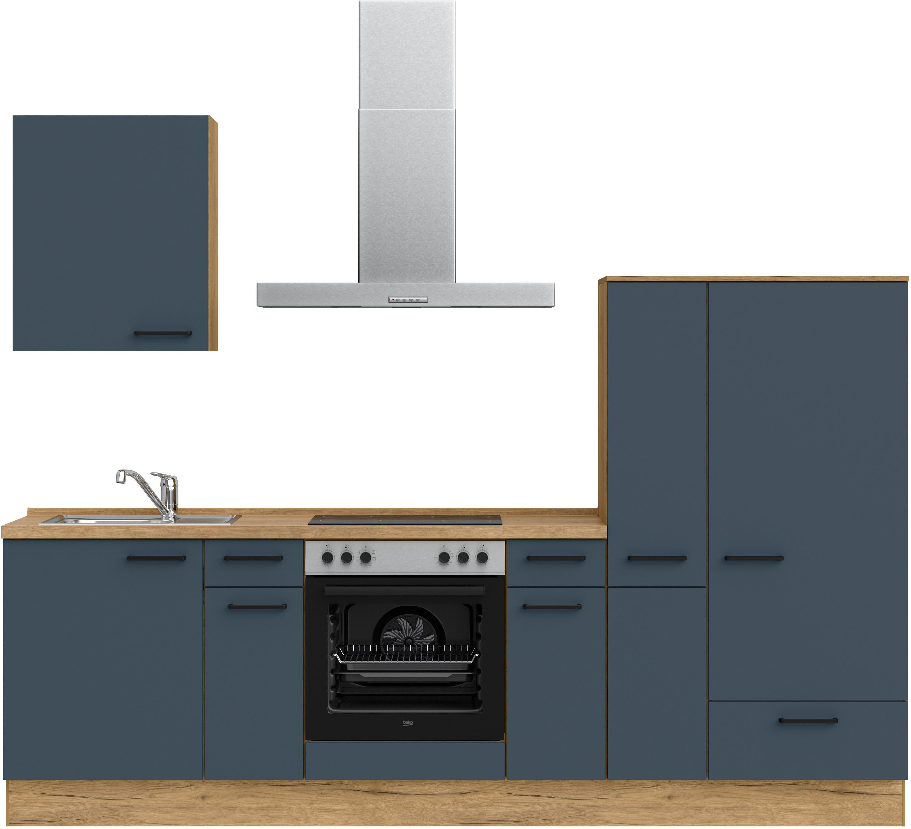 nobilia® Кухниzeile "Easytouch I", vormontiert, Ausrichtung wählbar, Breite 270 cm, wahlw. mit E-Geräten