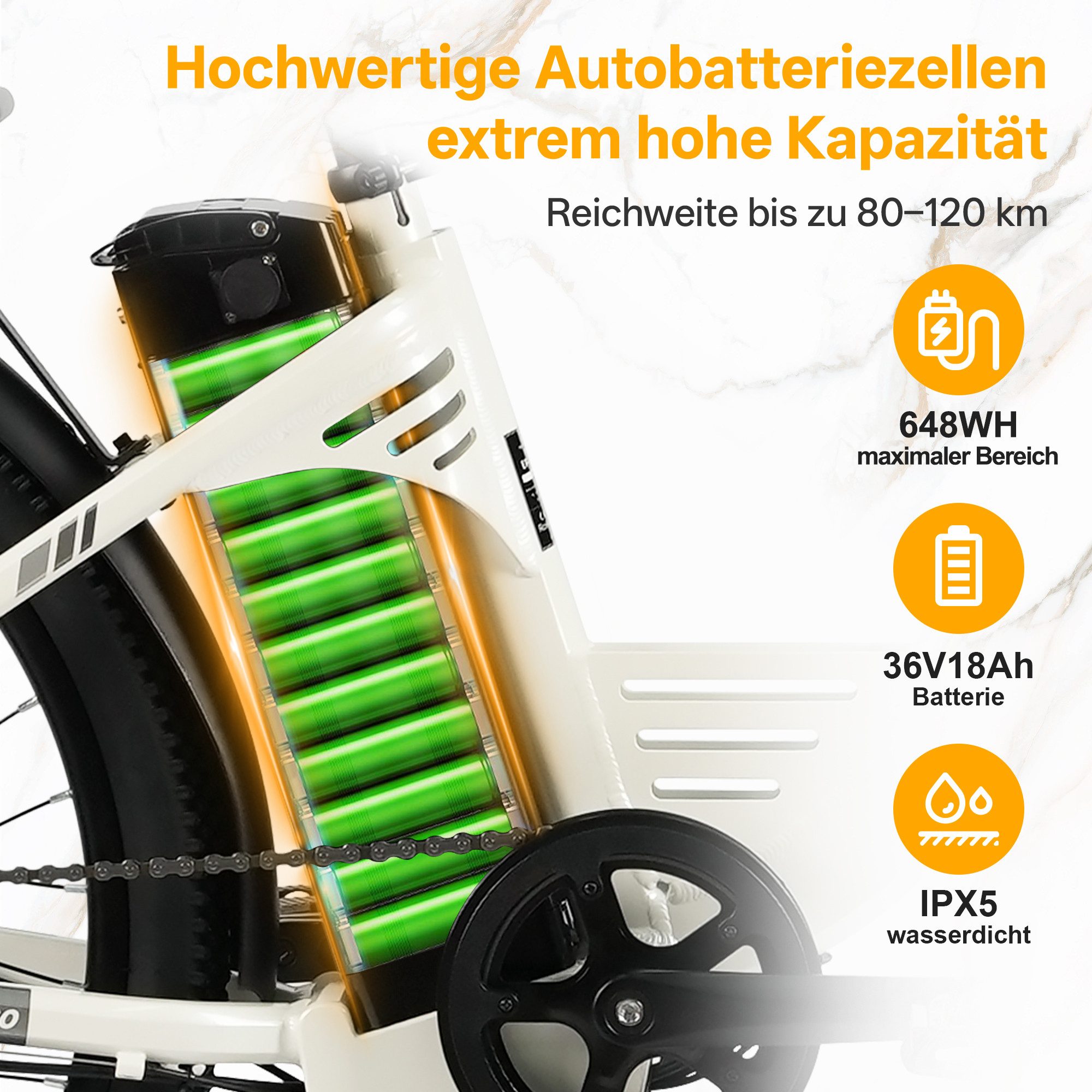 TTGO E-Bike Cityrad 26/28 Zoll, 80-120km, C2/C3, Elektrofahrrad für Damen und Herren, 7 Gang SHIMANO, Kettenschaltung, Heckmotor, 648 Wh, (5 Stufen, Pedelec, bi – Bild 3 von 5
