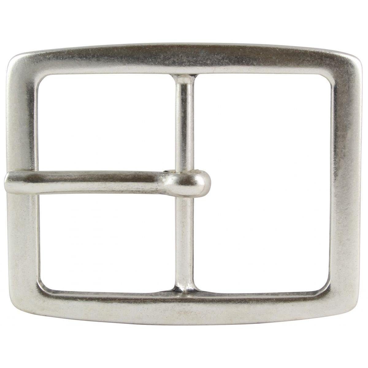 BELTINGER Gürtelschnalle Doppel-4,5 cm - Gürtelschließe 45mm - Dorn-Schließe - Für Gürtel bis (1-St)