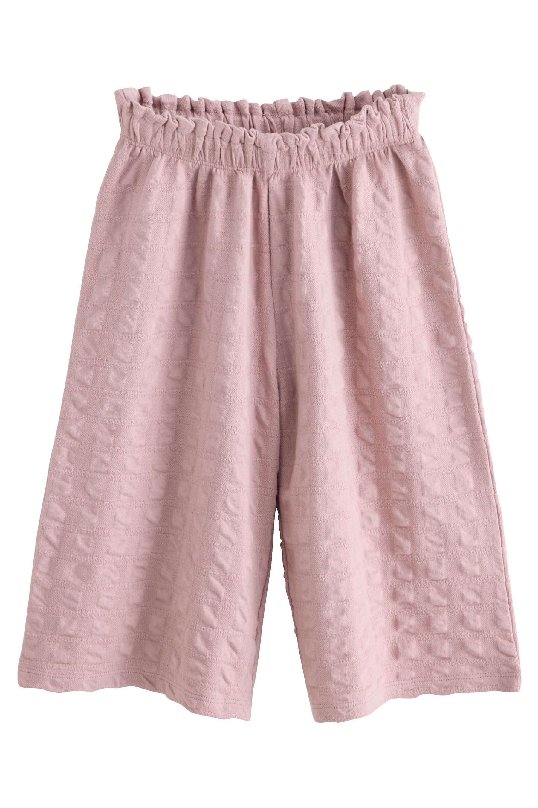 Next Palazzohose Strukturierte Hose mit weitem Bein (1-tlg)