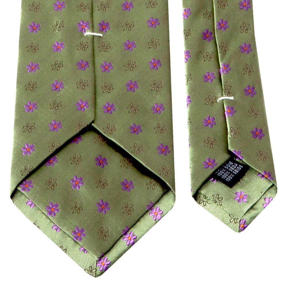 BGENTS Krawatte Seiden-Jacquard Krawatte mit Blüten-Muster Breit (8 cm)