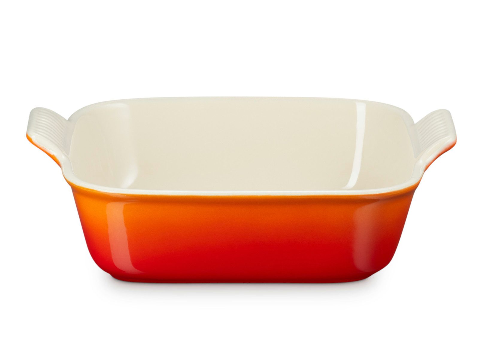 LE CREUSET Auflaufform Auflaufform Tradition quadratisch ofenrot 23cm, Steinzeug