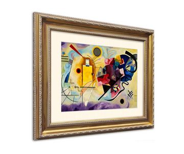 artissimo Bild mit Rahmen Kandinsky Bild mit Barock-Rahmen / Poster erahmt 63x53cm / Wandbild, Wassily Kandinsky: Yellow, Red and Blue