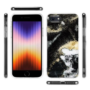 CoolGadget Handyhülle Marmor Slim Case für iPhone SE 2020 2022 4,7 Zoll, Hülle Silikon Schutzhülle für iPhone 7, 8 und iPhone SE 2 3 Gen. Hülle