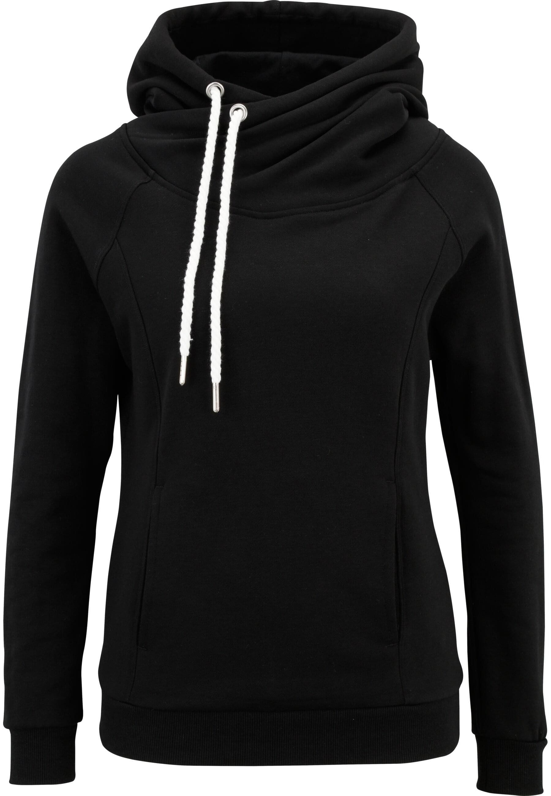 Rundhalspullover Urban Classics Damen Ladies Raglan High Neck Hoody