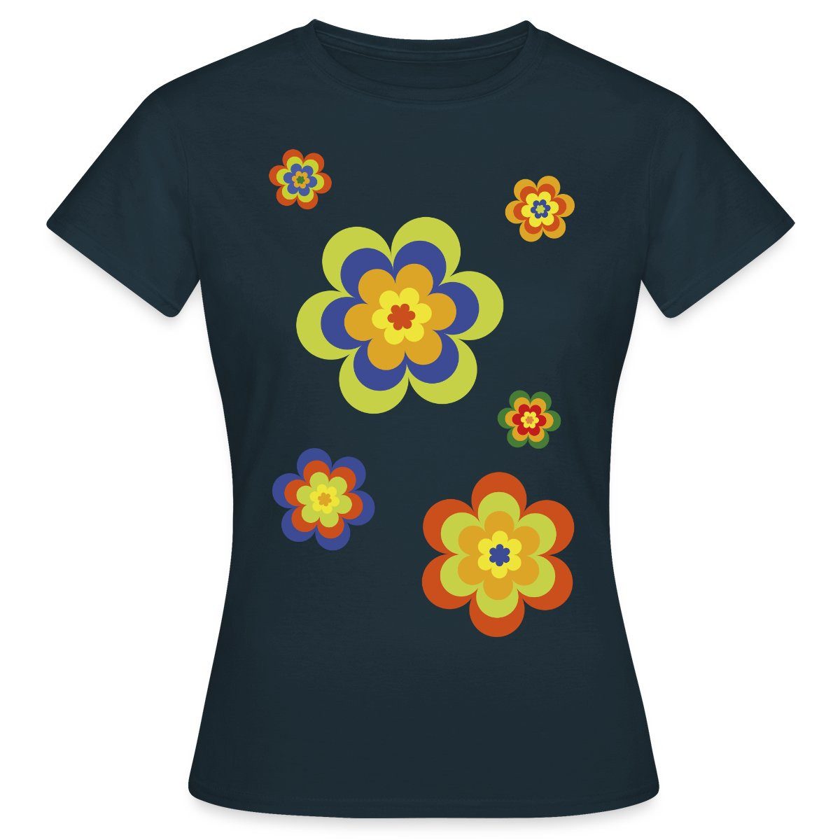 Spreadshirt T-Shirt Hippie Flower Power Blumen günstig online kaufen