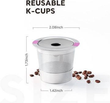 autolock Permanentfilter Dauerfilter für Kaffeemaschine, Ersatz für K Eurig 1.0 und 2.0