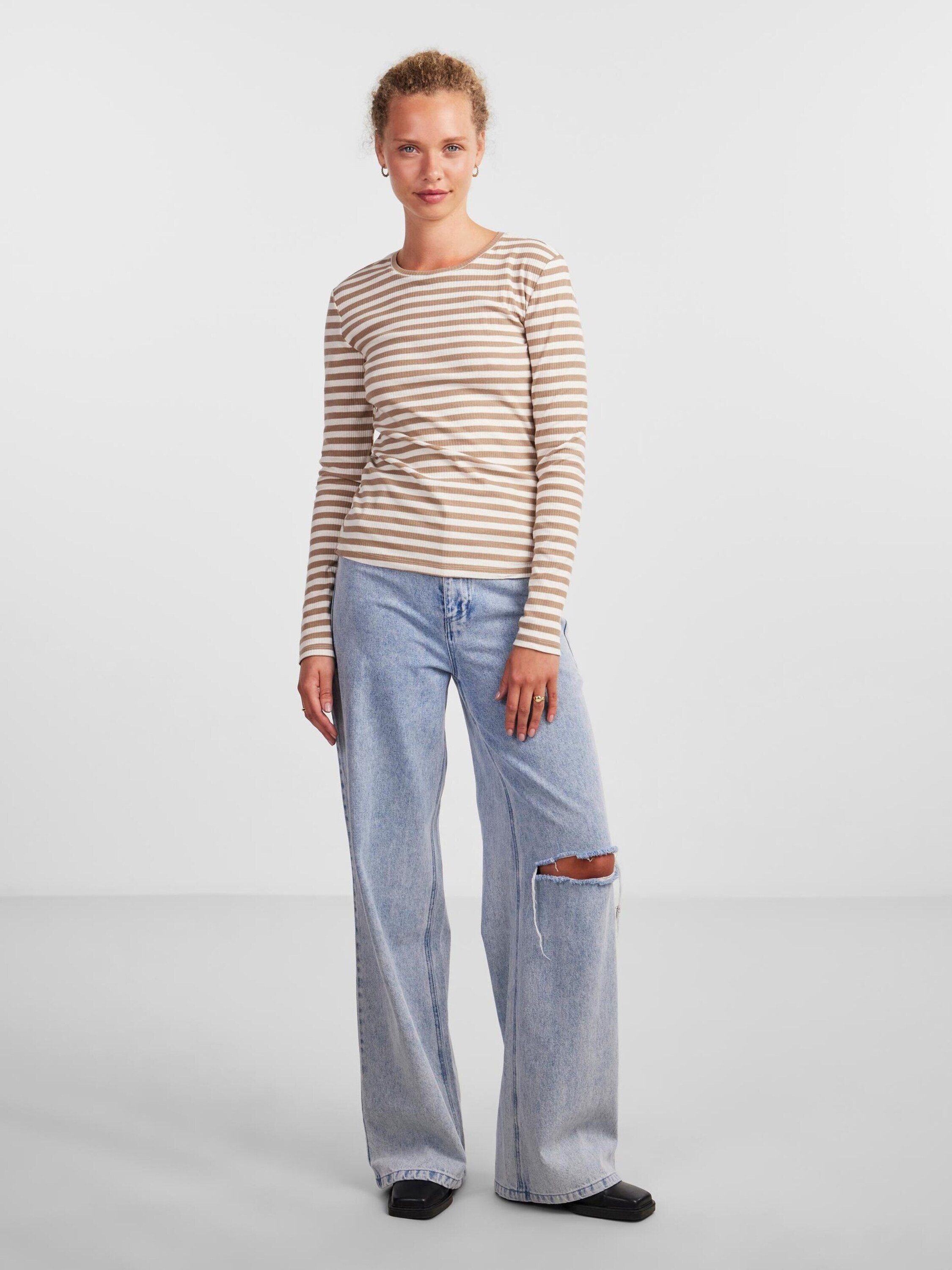 pieces Langarmshirt RUKA (1-tlg) Plain/ohne Details