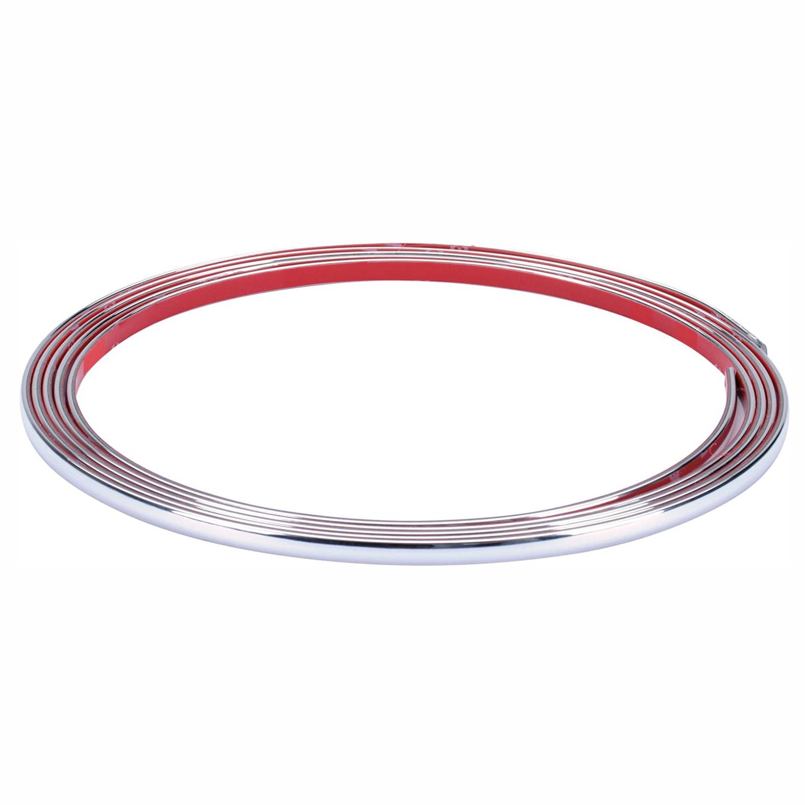 Zierleisten-Aufkleber Auto Chrom Zierleiste 3,65 m lang 3,5 mm breit 3 mm hoch
