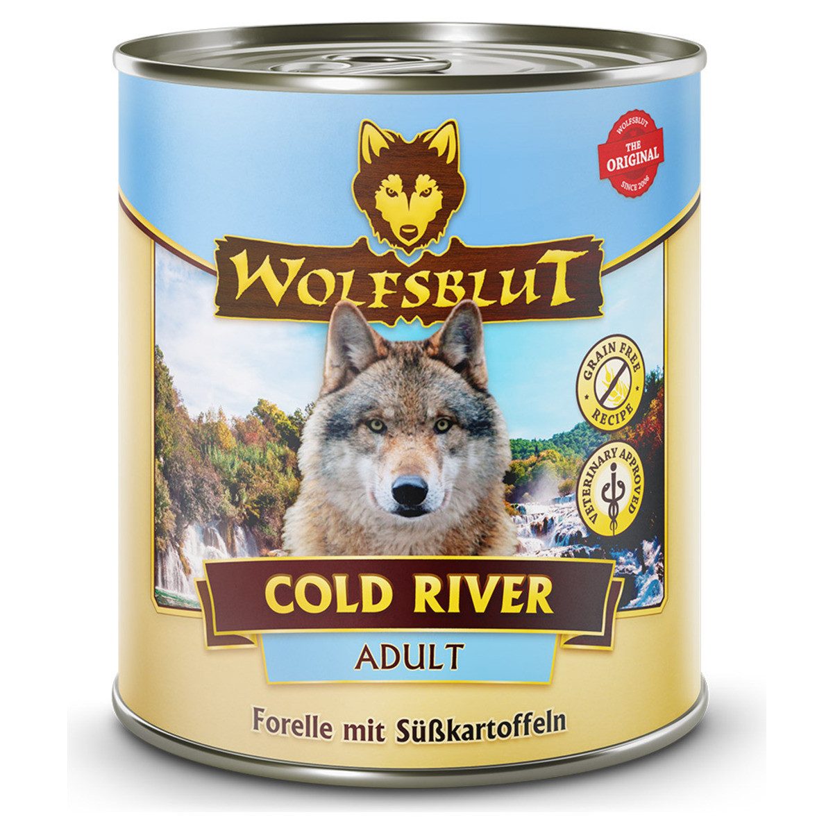 Wolfsblut Cold River Adult - Forelle mit Süßkartoffeln 800 g - 6 Stück, Trockenfutter für: Hund