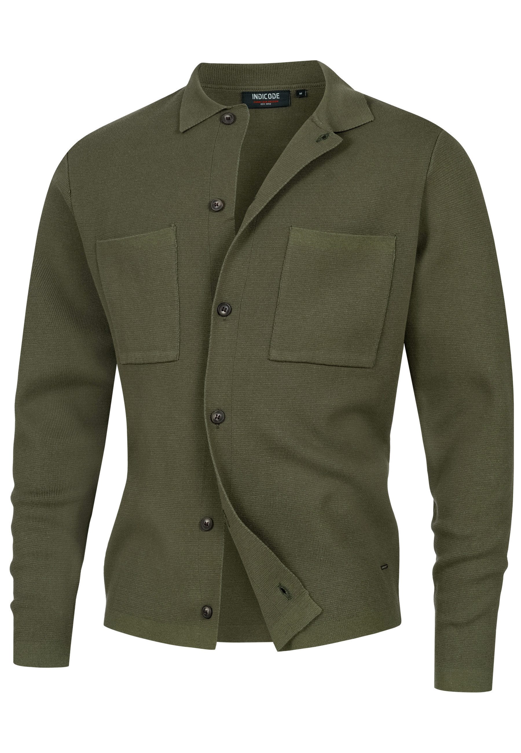 Indicode Sommerjacke Herren INBellino Cardigan Herrenstrickjacke Moderne St günstig online kaufen