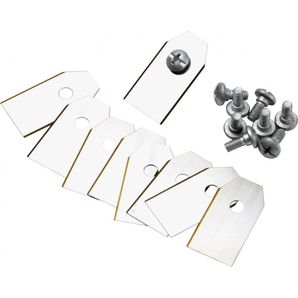 GARDENA Rasenmähroboter Gardena Ersatzmesser für Mähroboter – 9 Messer & Schrauben., (9 hochwertige Ersatzmesser für Mähroboter) blau