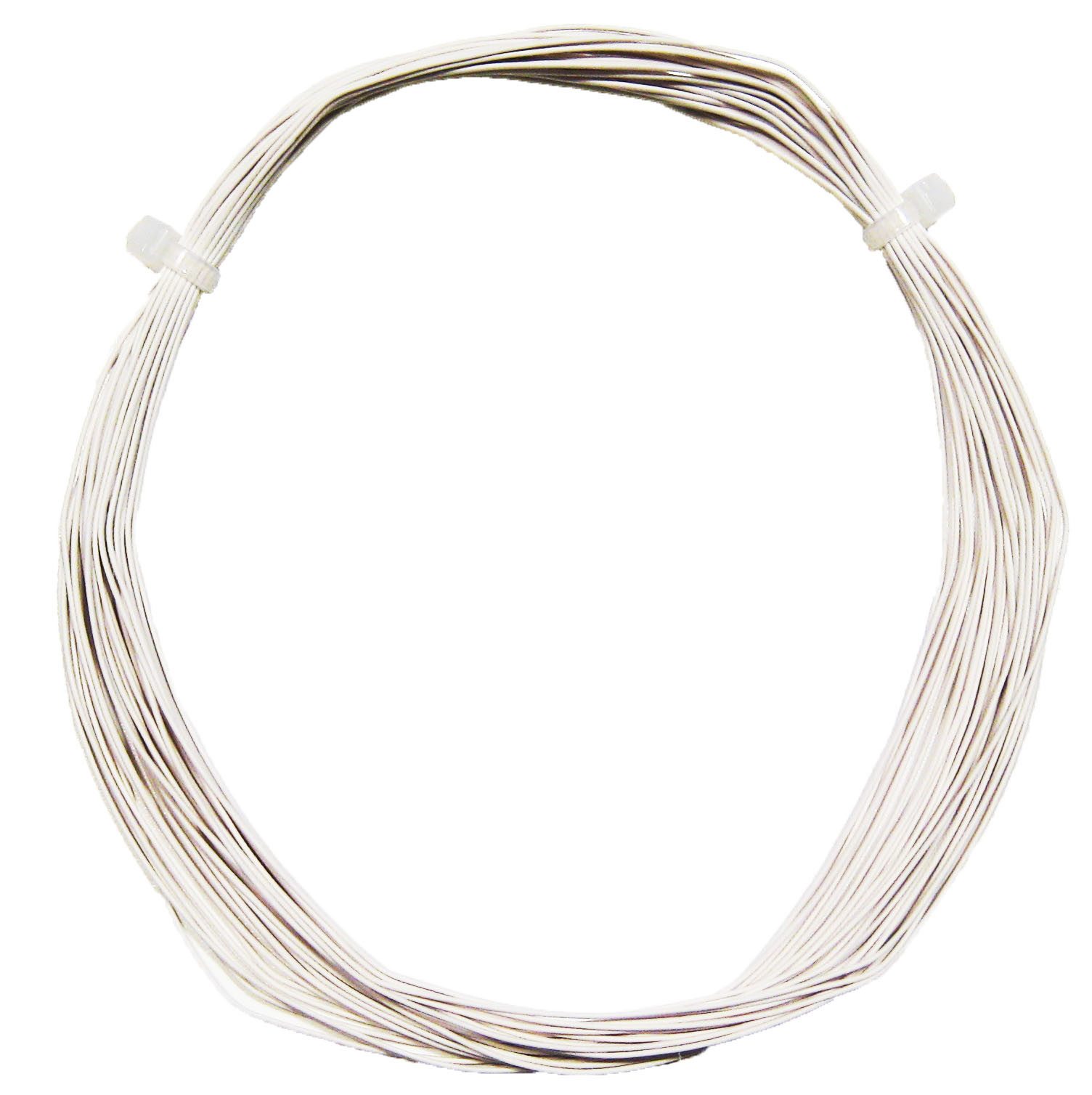 world-trading-net 10m Litze flexibel weiß 0,5mm/0,04mm² Elektro-Kabel