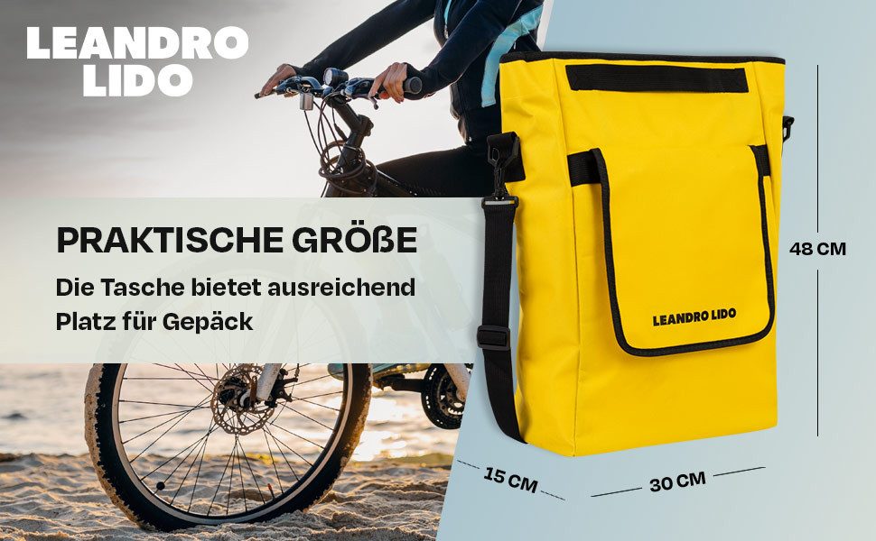LEANDRO LIDO Fahrradtasche Gepäckträger Fahrradtasche 20 L