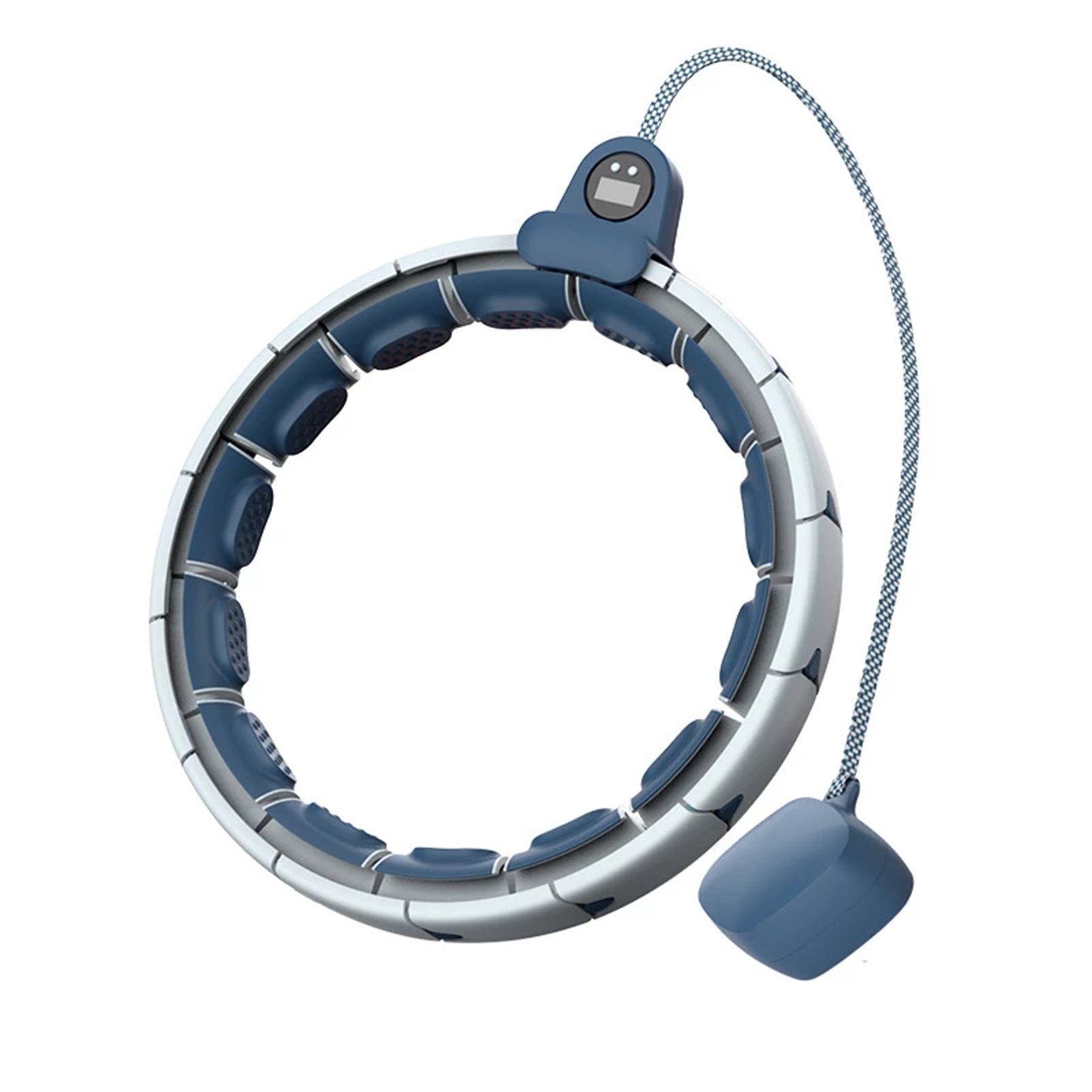 Blusmart Hula-Hoop-Reifen Intelligenter Fitnessring Für Erwachsene, Der 2-in-1-Bauch-Fitness blue
