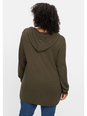Sheego V-Ausschnitt-Pullover Große Größen mit Kaschmir, in leichter A-Linie