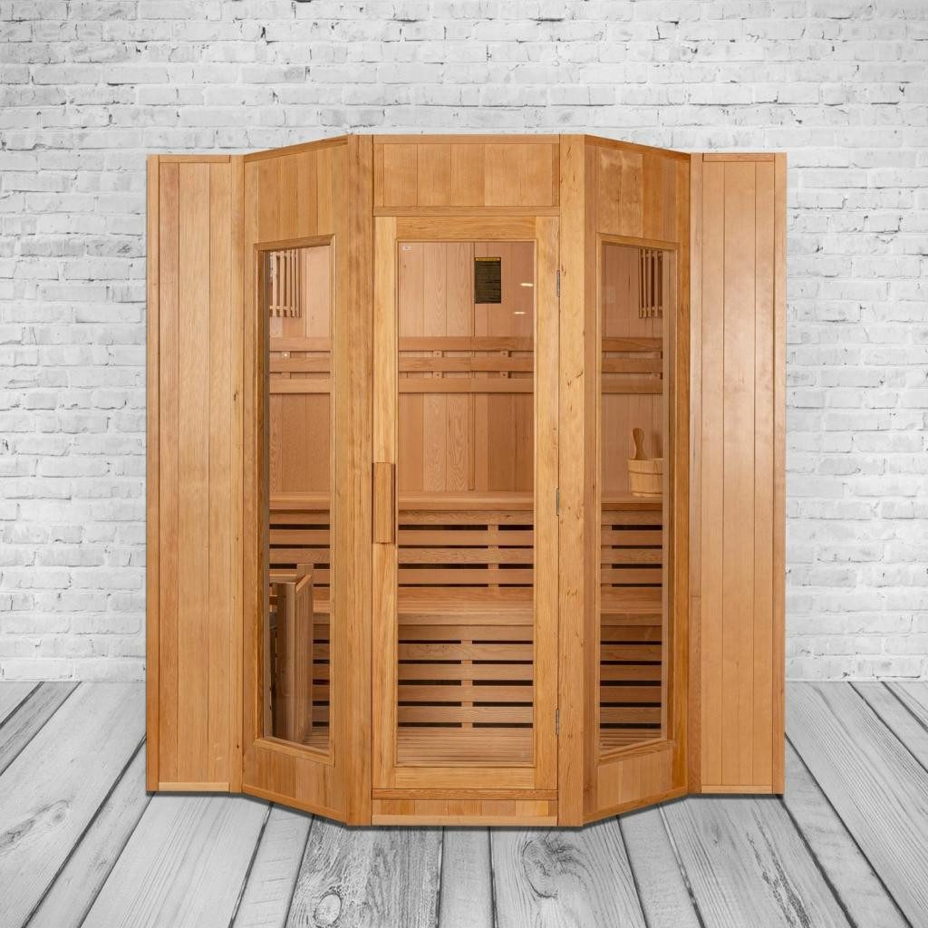 PureHaven Sauna Finnische Sauna Alaska II 175x200x200 cm