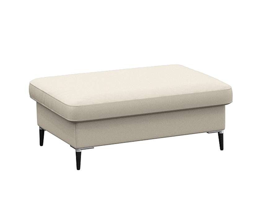 FLEXLUX Pouf Fiore, Kaltschaum, Füße Alu+schwarz