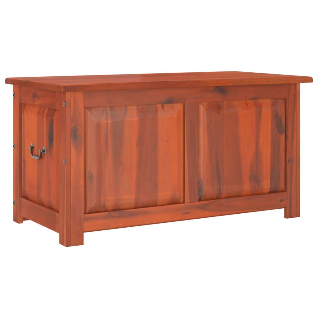 vidaXL Aufbewahrungsbox Truhe mit Deckel Braun Massivholz (1 St)