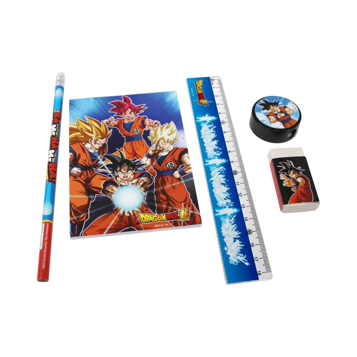 Dragon Ball Kreativset Dragon Ball Schreibset 5-teilig Goku Kamehameha Schule Anime