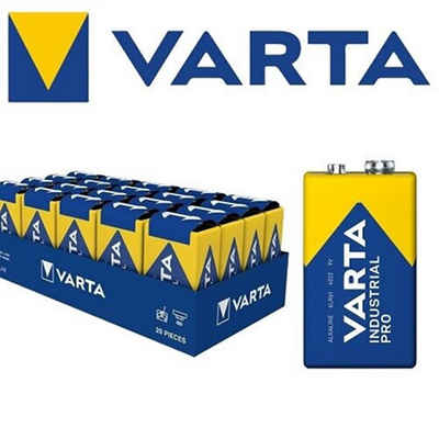 VARTA VARTA Industrial Pro 9V Block Batterien Alkaline 6LR61 Battery Bulk 1 Batterie