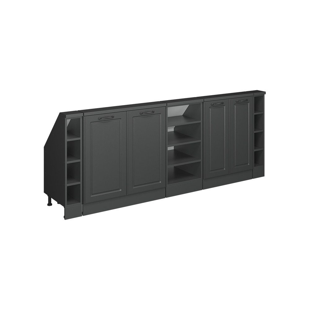 Vicco Unterschrank R-Line, Anthrazit Landhaus/Anthrazit, 215 günstig online kaufen