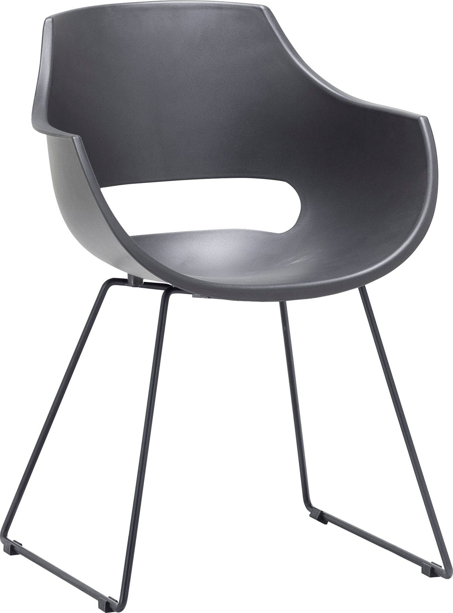 MCA furniture Schalenstuhl Rockville (Set, 4 St), Stuhl belastbar bis 120 Kg,  Moderner Stuhl aus pflegeleichten Kunsstoff