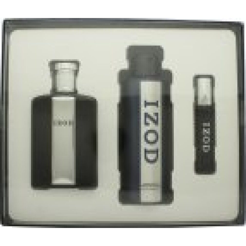 IZOD Eau de Toilette Geschenkset 125 ml EDT + 15 ml EDT + 200 ml Körperspray