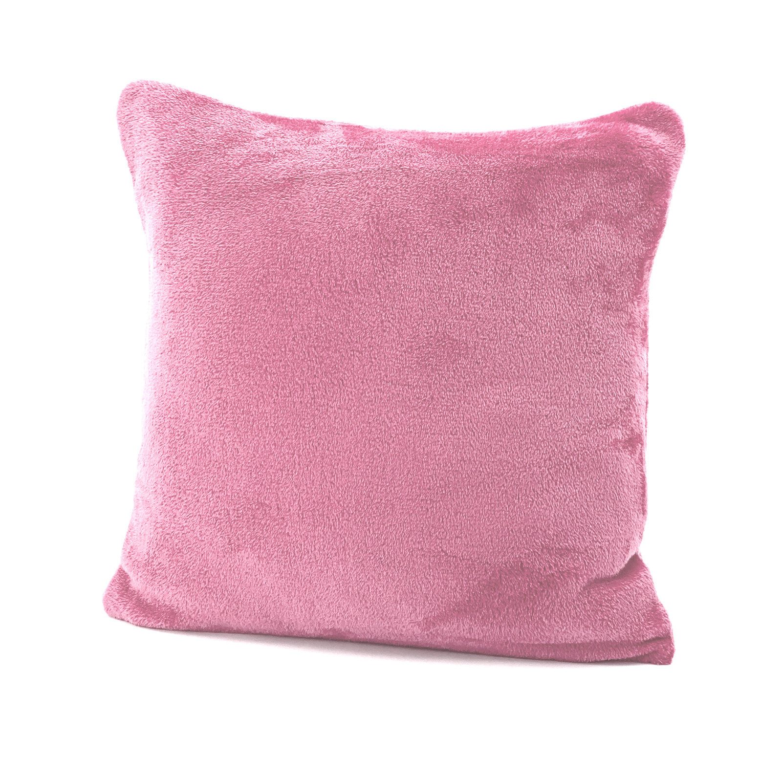 heimtexland Dekokissen Flanell Soft Kuschelkissen Plüsch Kissenbezug, super weich und flauschig, Allergiker geeignet, atmungsaktiv