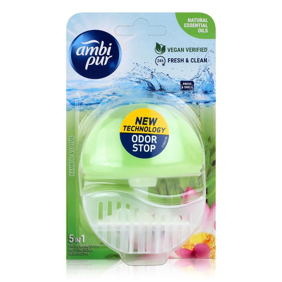 ambi pur WC-Duftspüler Ambi Pur WC-Frische Bamboo & Lotus 55ml - Lufterfrischer (1er Pack)