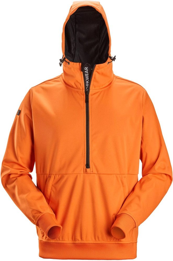 Snickers Workwear Rundhalspullover 8400, Windblocker Stretchhoodie mit Reißvers.