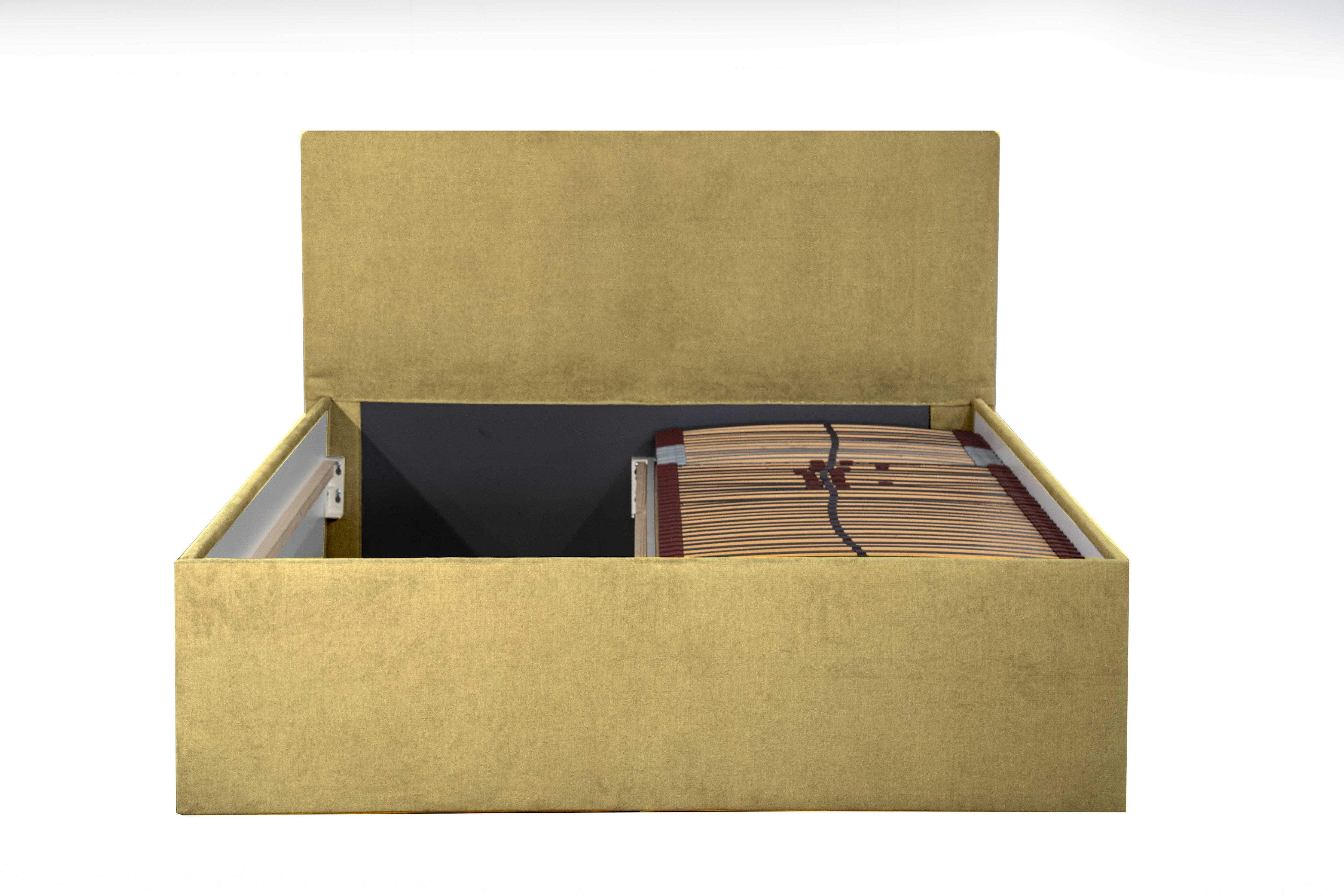 Halmon Schlafkomfort Betten Polsterbett Gent (Mit Stauraum unter der Liegef günstig online kaufen