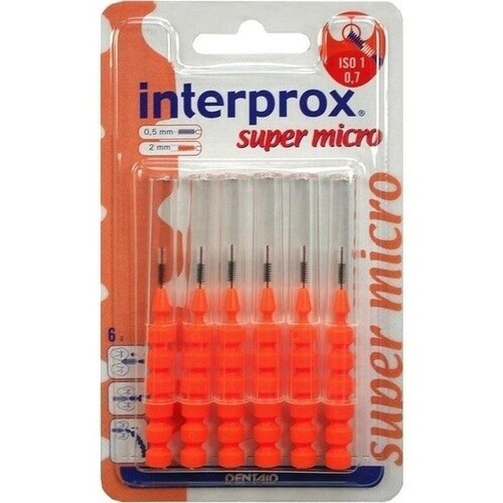 Interprox Interdentalbürsten INTERPROX reg super micro orange Interdentalb.Blis 6St