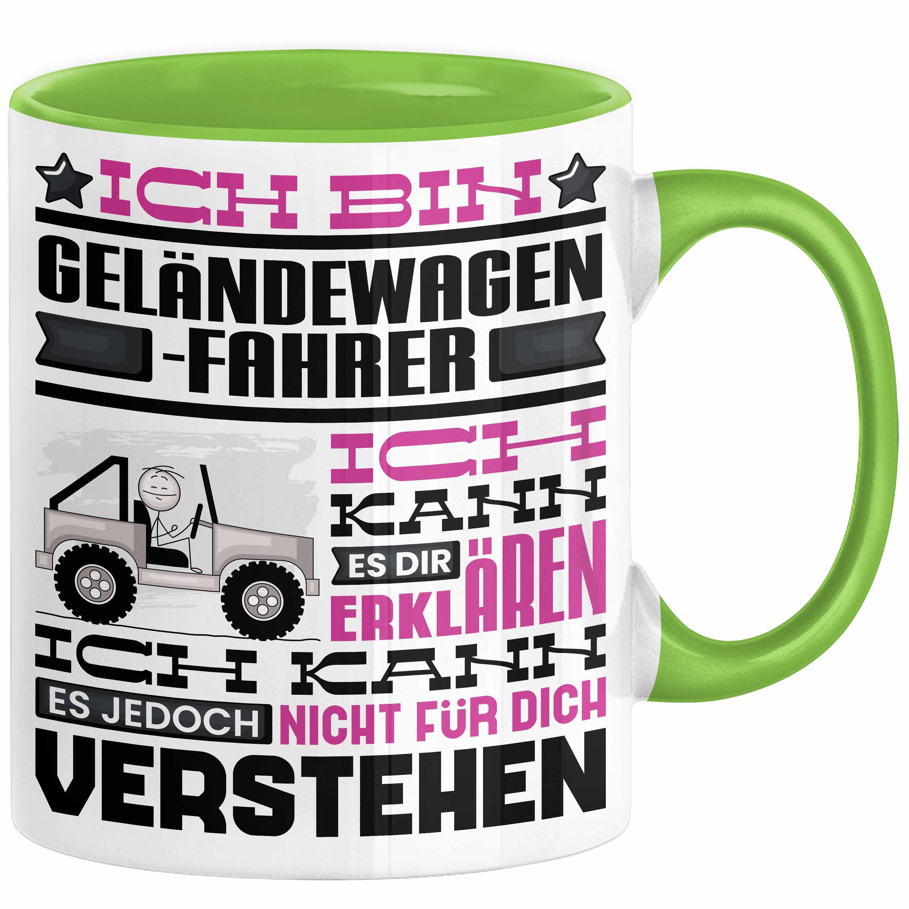 Tasse Geländewagenfahrer Geschenk Tasse Lustige Geschenkdiee für einen Gelän