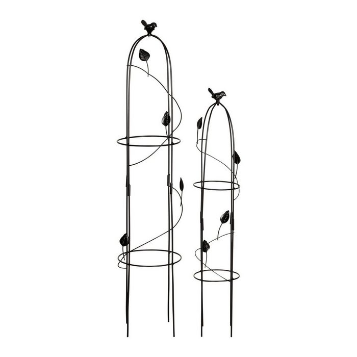 VERDOBA Rankhilfe Obelisk Rankhilfe Metall - 2er-Set Rank- und Kletterhilfe für Pflanzen