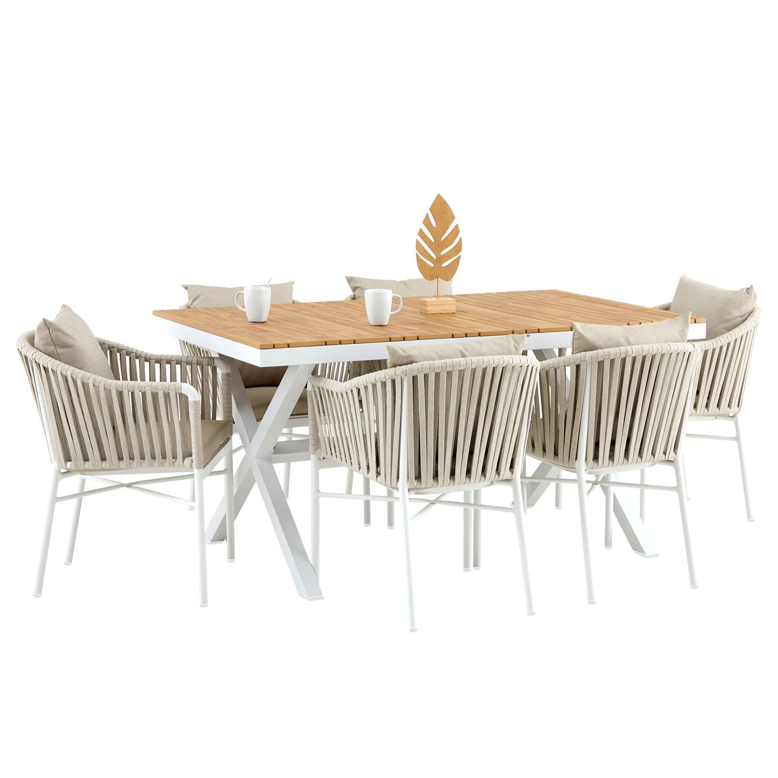 IDIMEX Garten-Essgruppe ISOLA, Gartenmöbel Set, 6 günstig online kaufen
