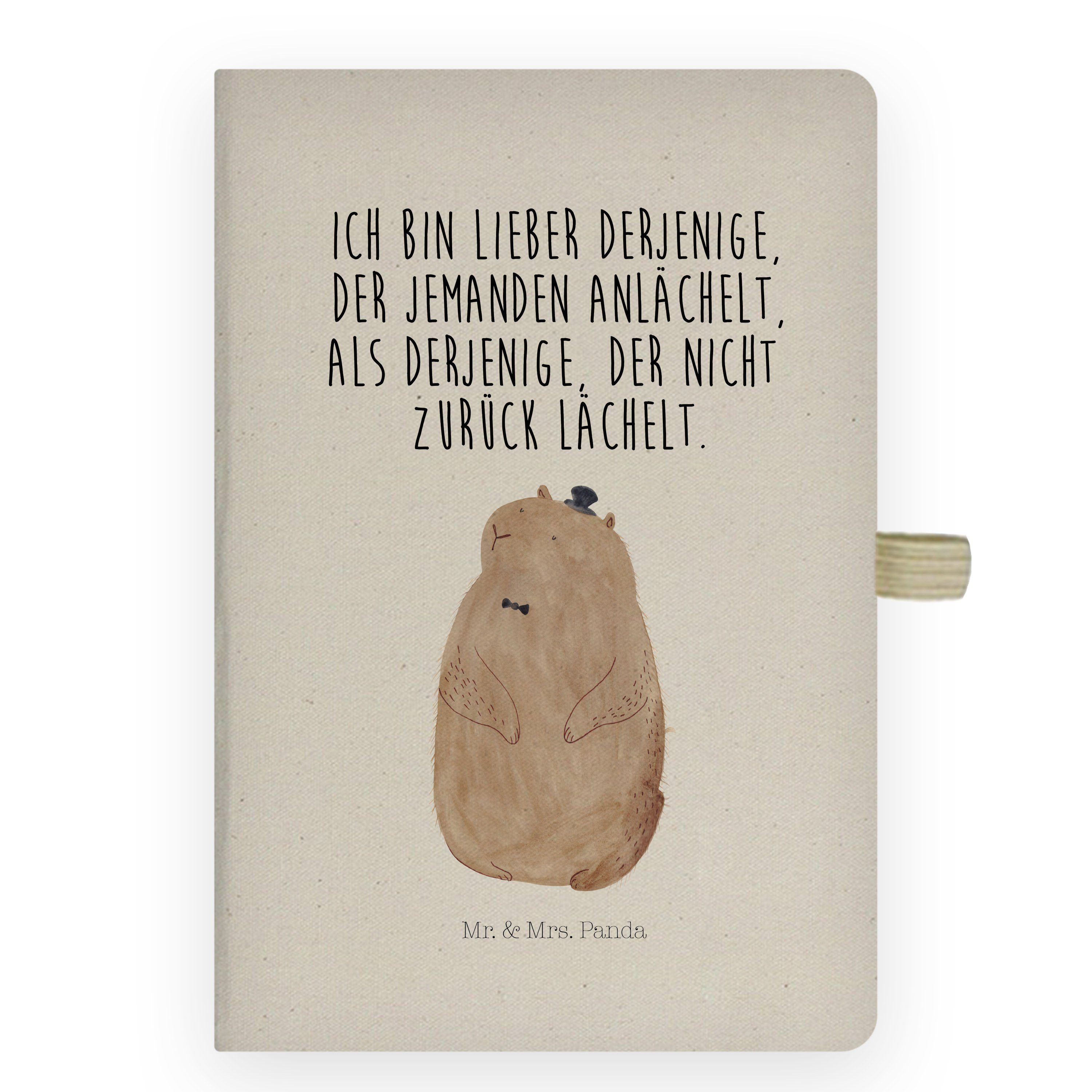 Mr. & Mrs. Panda Notizbuch »Murmeltier Transparent Geschenk, Knigge