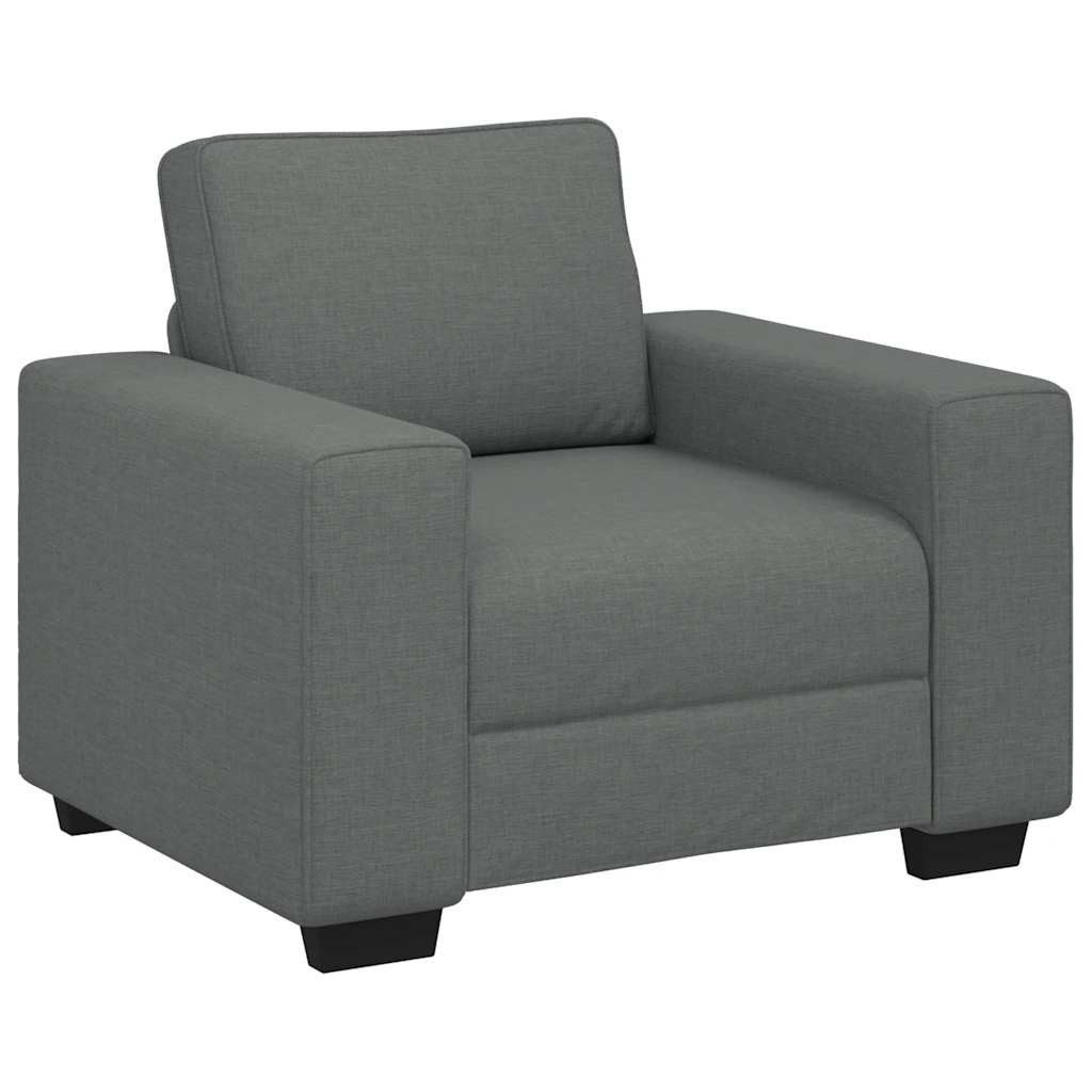 vidaXL Sofa Sessel Dunkelgrau 60 cm Stoff, 1 Teile
