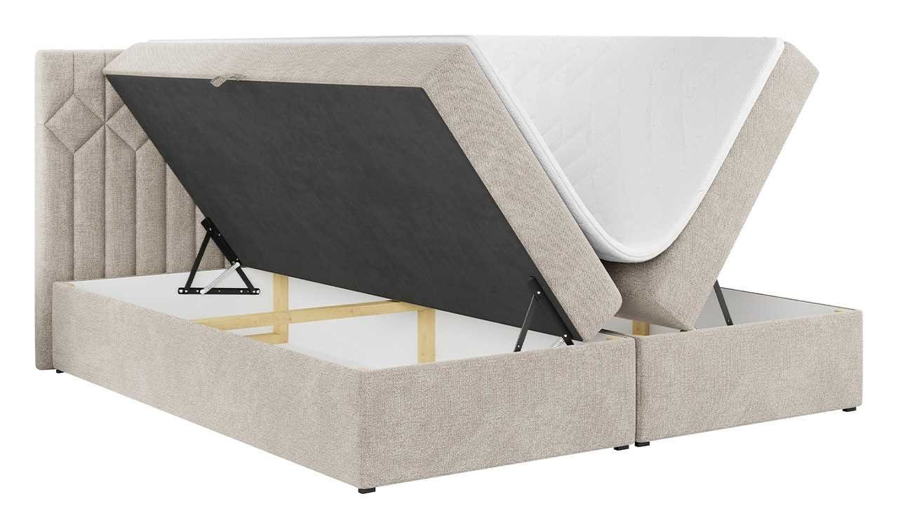 Multipocket-Matratze für Doppelbett STELLE Schlafzimmer, mit Kopfstütze, 5, MKS Boxspringbett MÖBEL