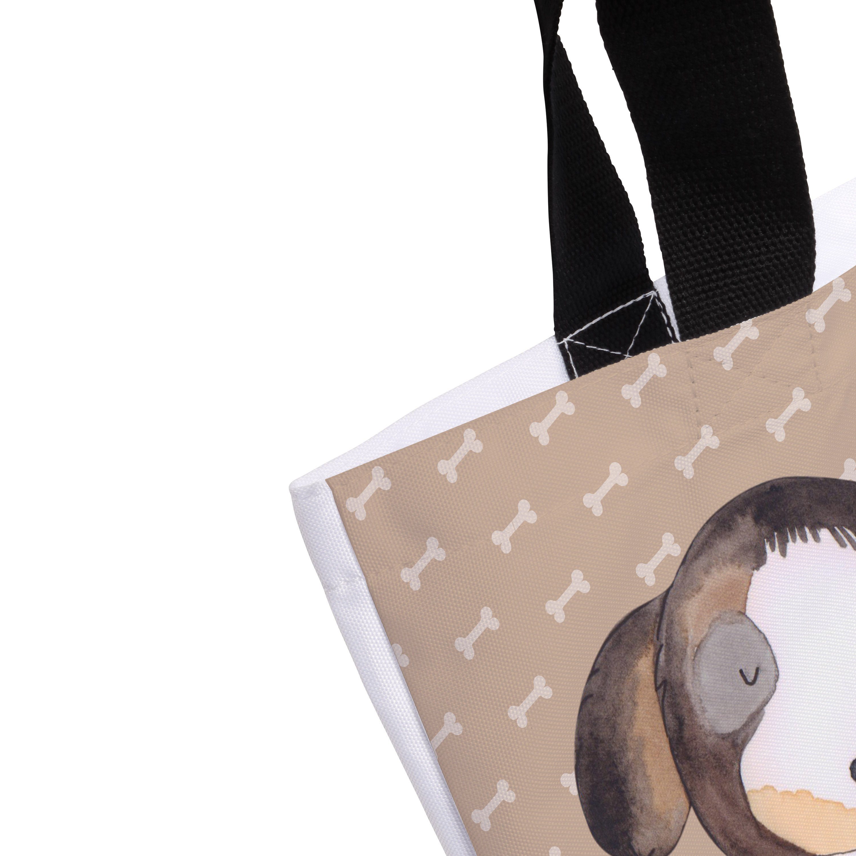 Schultasche, Shopper Panda Tierliebh - Geschenk, entspannt - Mrs. (1-tlg) Hund Liebe, & Mr. Hundeglück